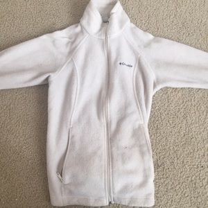 White Columbia zip up fleece